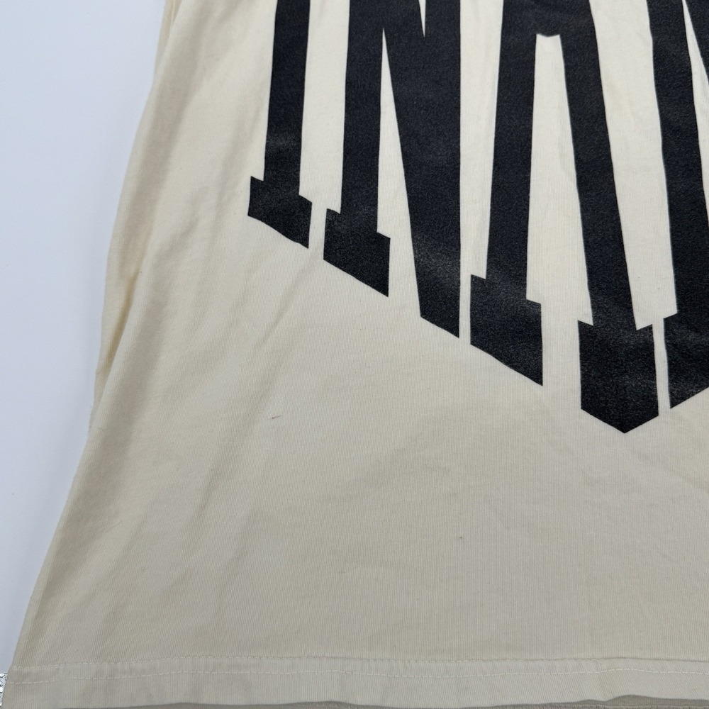 INAKA Medium Graphic T Shirt Cream Streetwear Athletic Logo Tee Unisex Fitness - Picture 8 of 11
